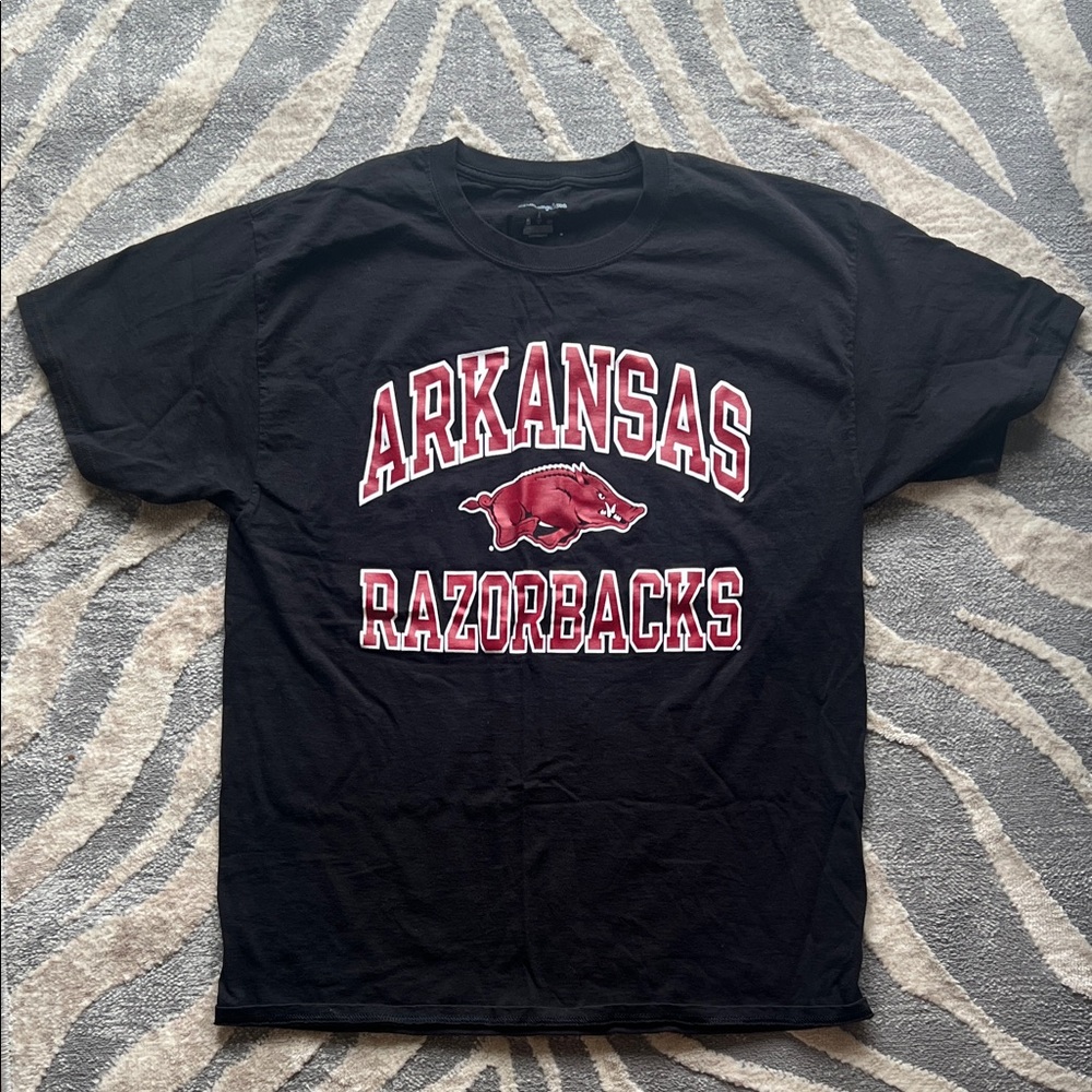 Champion Black Arkansas Razorbacks Tee